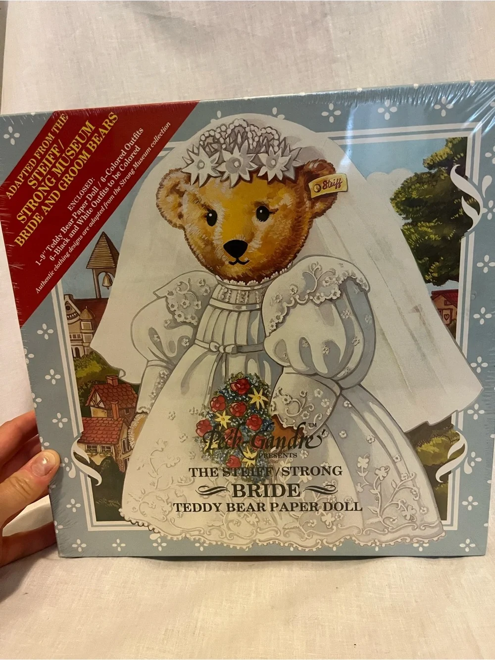 Bride & Groom Steiff Teddy Bear Paper Doll Set
